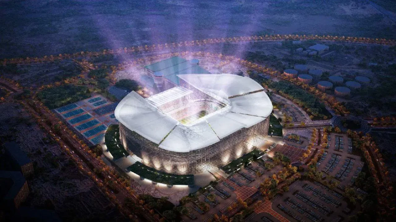 رونمایی از استادیوم معلق در عربستان سعودی + فیلم رونمایی از استادیوم معلق در عربستان سعودی + فیلم