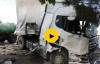 لحظه تصادف قطار با یک تریلی که از وسط نصف شد+ فیلم